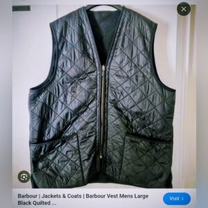 Barbour Men's Quilted Black Vest